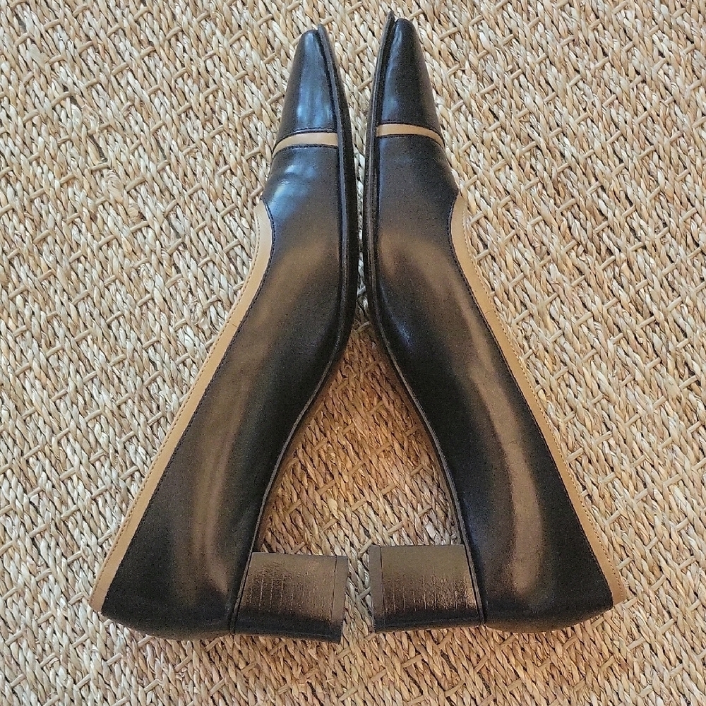 Jb Martin Paris Elegant Black And Tan Leather Blo… - image 5